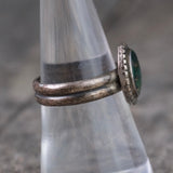 Vintage Sterling Turquoise Ring 7.75