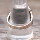 Vintage Sterling Silver Feather Signet Ring 10.5