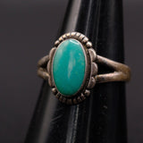 Vintage Sterling Turquoise Ring 8.5