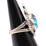 Vintage Sterling Turquoise Ring 5.5