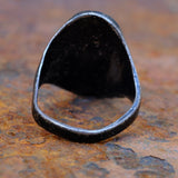 Vintage Sterling Turquoise and MOP Inlay Ring 9.25