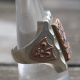 Vintage 1950's Mexican Biker Souvenir Ring 9.5