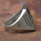 Vintage Sterling Silver Hopi Bear Paw Ring 10.75