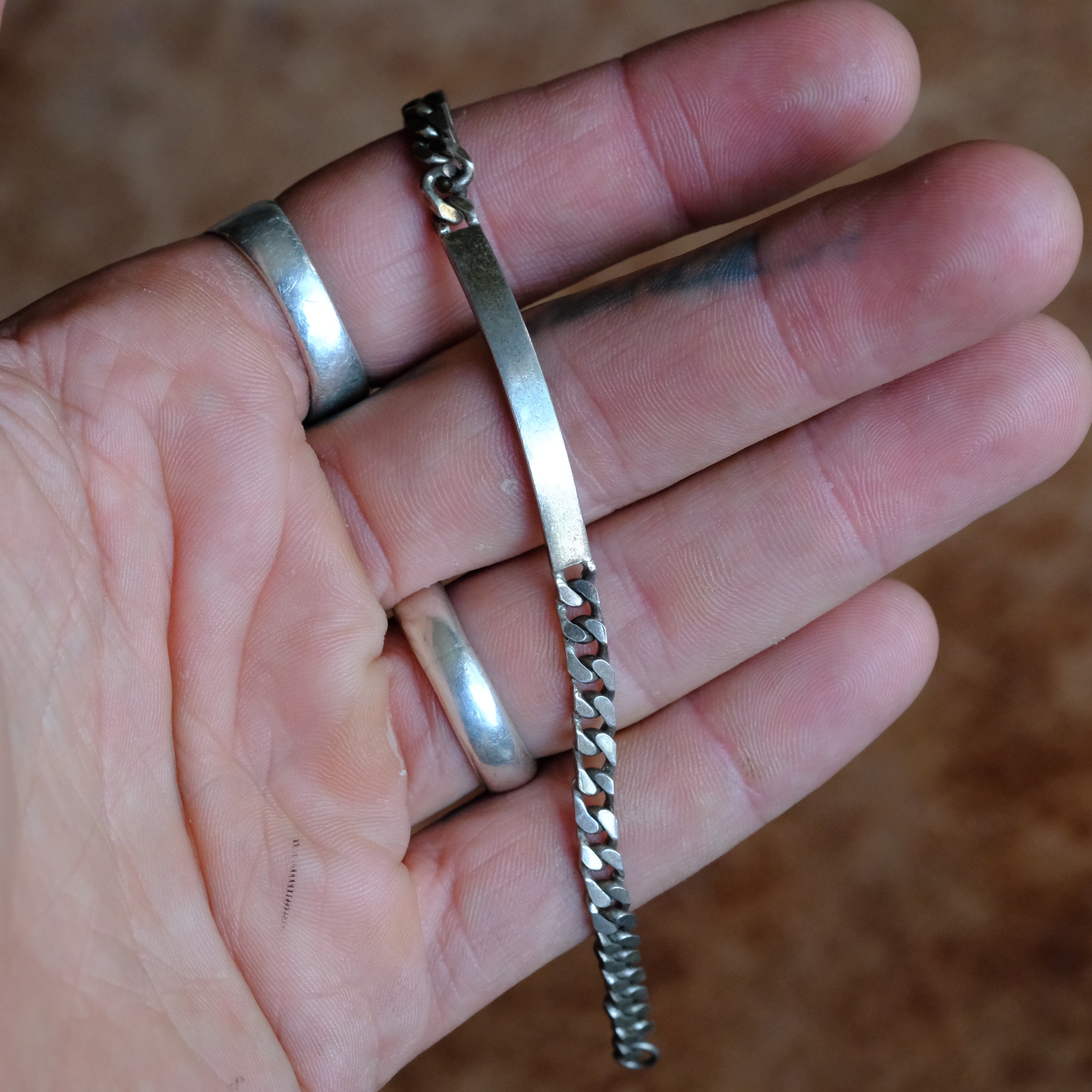 Vintage Sterling Silver ID Bracelet