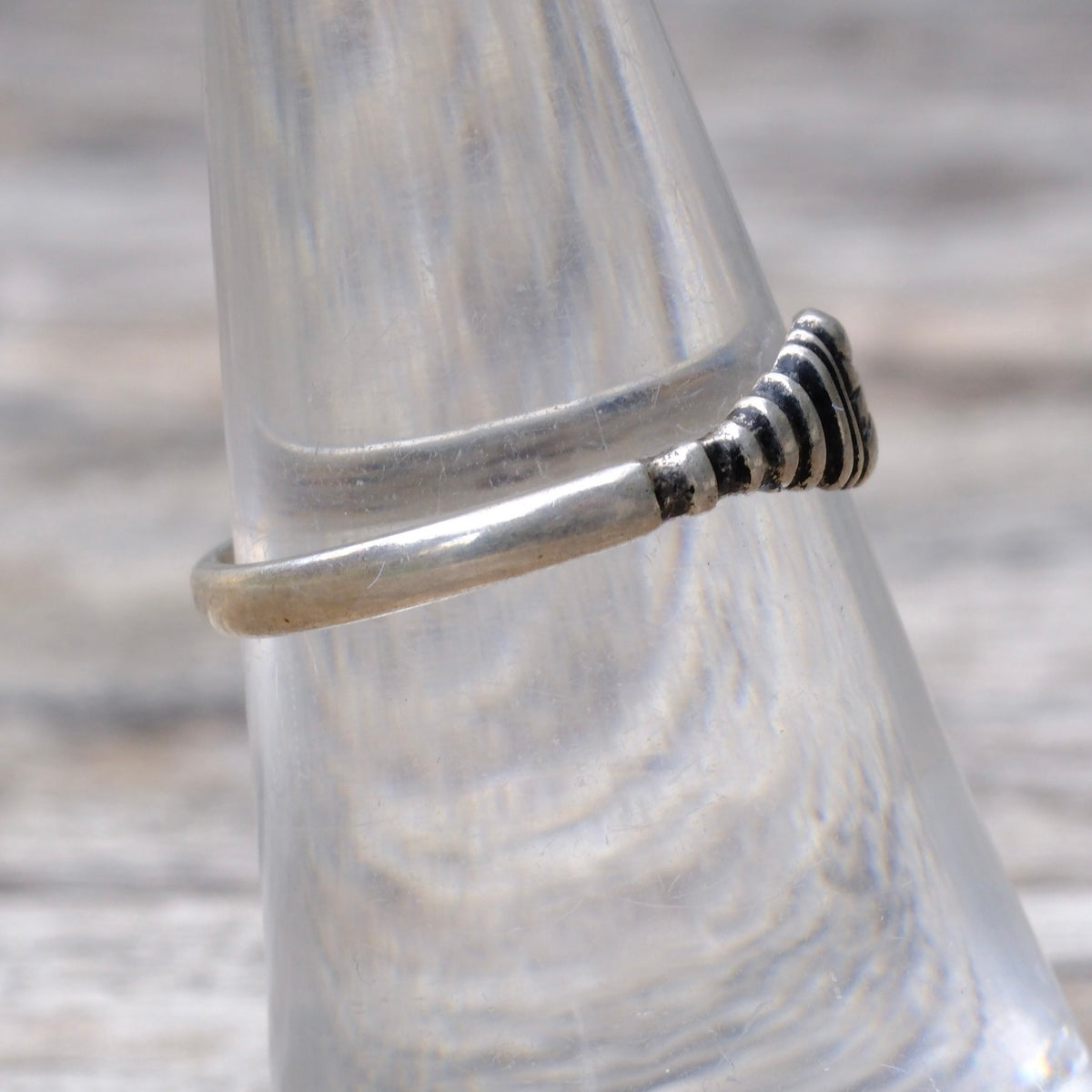 Vintage Sterling Snake Band Ring 6.75