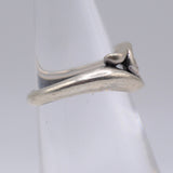 Vintage Sterling Silver Ornate Band 5