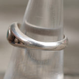 Vintage Sterling Turquoise Band Ring 6.25