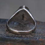 Vintage Sterling Multistone Inlay Ring 9.75