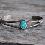 Vintage Sterling Turquoise Cuff