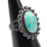 Vintage Sterling Turquoise Ring 5.5