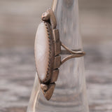 Vintage Sterling Mother Of Pearl Ring 6