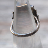 Vintage Sterling Turquoise Inlay Cluster Ring 4.5