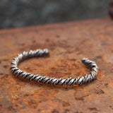 Vintage Sterling Silver Braided Cuff