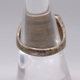 Vintage Sterling Crushed Turquoise Inlay Bear Paw Ring 8.75