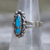 Vintage Sterling Turquoise Ring 5.75