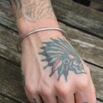 Vintage Sterling Silver Stamped Cuff
