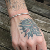 Vintage Sterling Silver Stamped Cuff