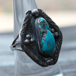 Vintage Sterling Turquoise Ring 8