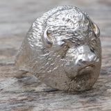 Vintage Sterling Silver Buffalo Ring 12