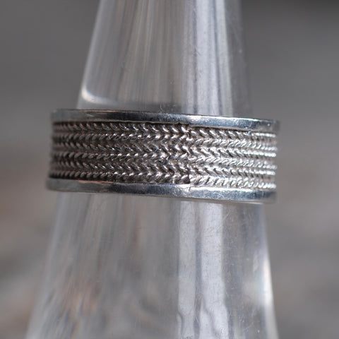 Vintage Sterling Silver Braided Band 7
