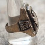 Vintage Mexican Biker Lucky Dragon Souvenir Ring 11.5