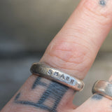 Vintage Sterling Silver SHAWN Band 6