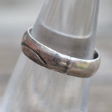 Vintage Sterling Stamped Silver Band 5.25