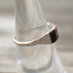 Vintage Sterling Inlay Band 6.75