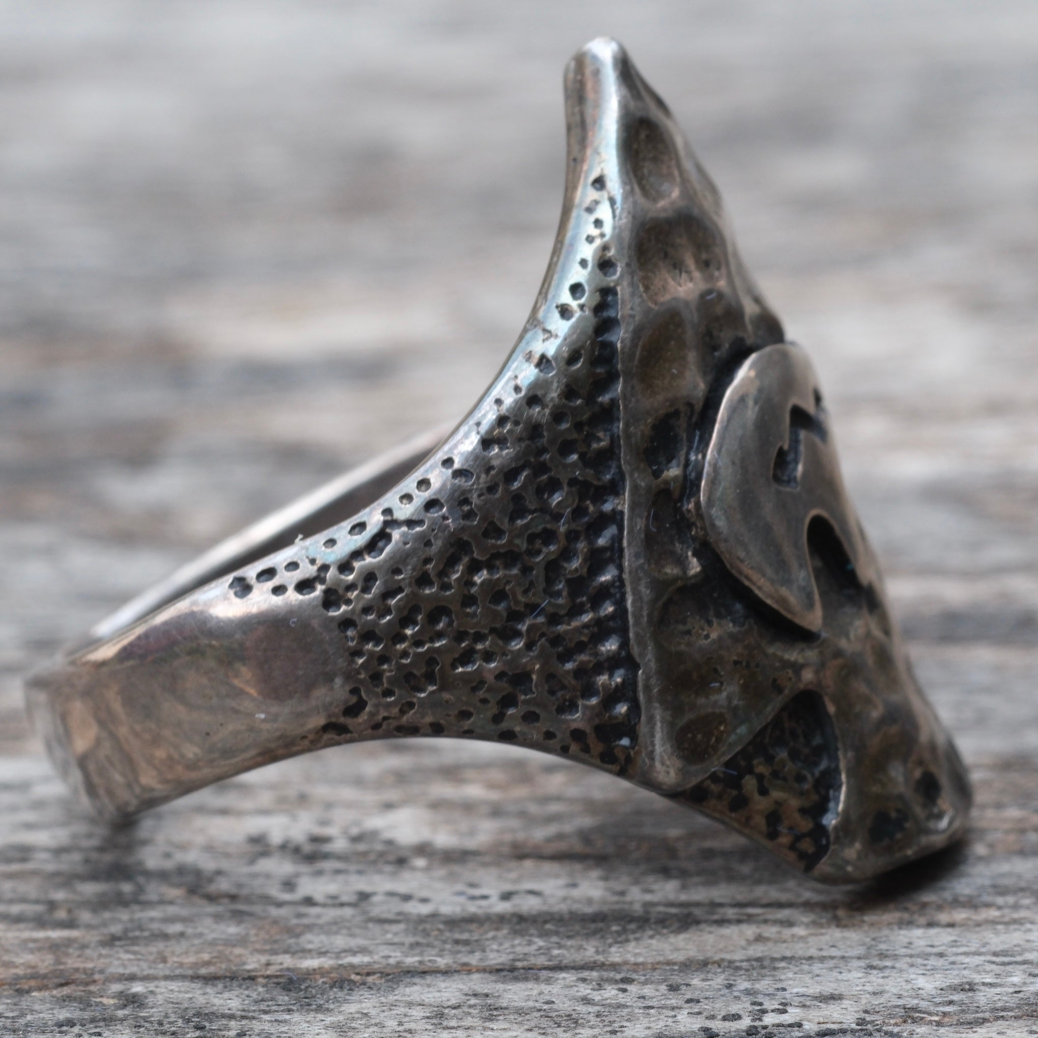 Vintage Sterling Bear Arrowhead Ring 12