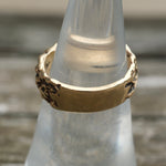 Vintage 14K Gold Brutalist Band 6