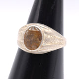 Vintage Sterling Silver Signet Ring 8.5