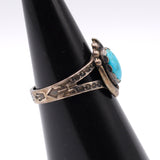 Vintage Sterling Turquoise Ring 5.5