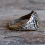 Vintage Sterling Veteran Of Foreign Wars Signet Ring 11