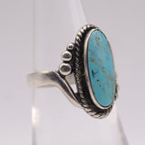 Vintage Sterling Turquoise Ring 5.75