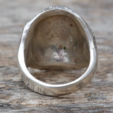 Vintage Sterling Silver Buffalo Ring 12
