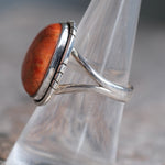 Vintage Sterling Jasper Ring 7.75