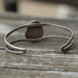 Vintage Sterling Turquoise Roper Cuff