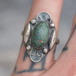 Vintage Sterling Turquoise Ring 6