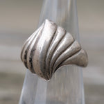Vintage Sterling Silver Modernist Ring 5.75