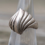 Vintage Sterling Silver Modernist Ring 5.75