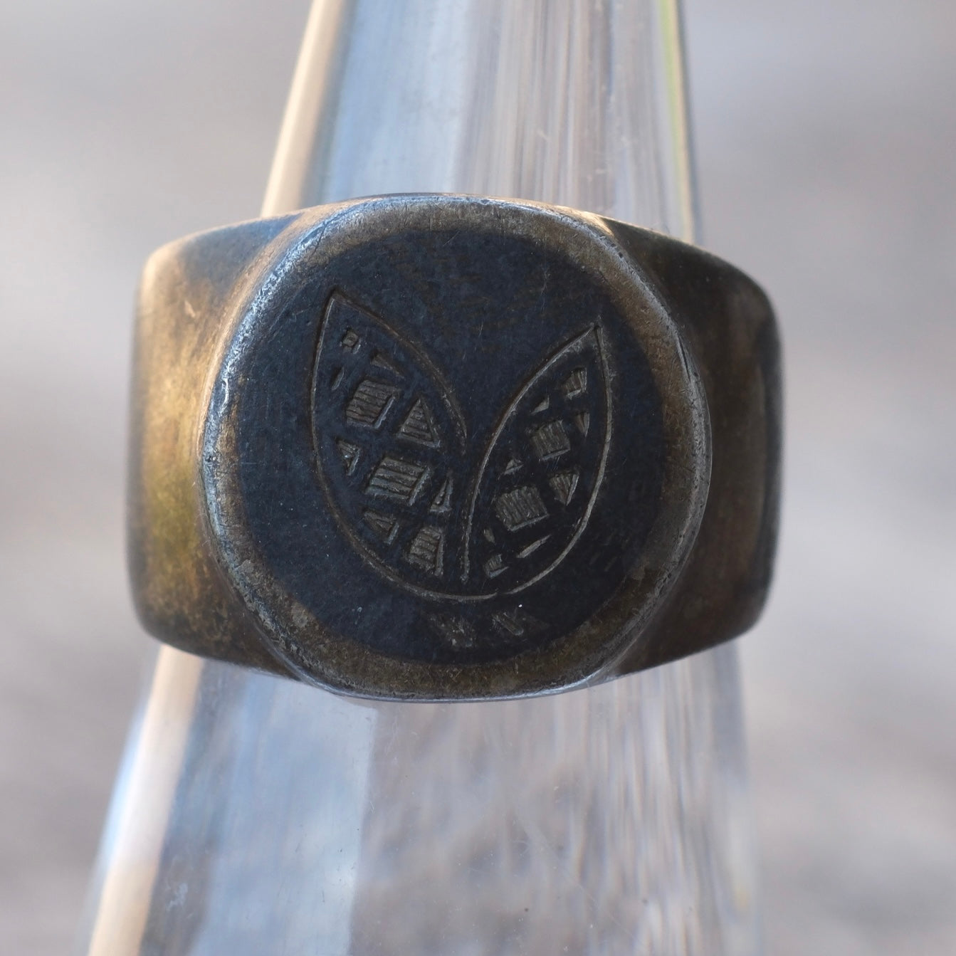 Vintage Sterling Silver Signet Ring 6.25