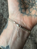 Vintage Sterling Silver Bismarck Chain Bracelet