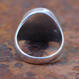 Vintage Sterling Onyx Signet Ring 7.5