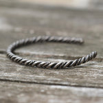 Vintage Sterling Silver Twisted Cuff