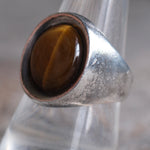 Vintage Sterling Tigers Eye Ring 9.25