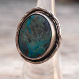 Vintage Sterling Turquoise Ring 5.5