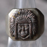 Vintage Big Chief Mexican Biker Souvenir Ring 7