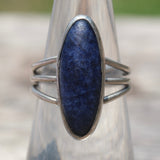 Vintage Sterling Lapis Ring 6