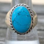 Vintage Sterling Turquoise Ring 10