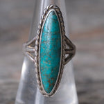 Vintage Sterling Turquoise Ring 6.5